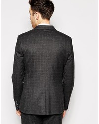 Blazer écossais gris foncé Asos