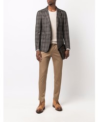 Blazer écossais gris foncé Tagliatore