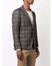 Blazer écossais gris foncé Tagliatore