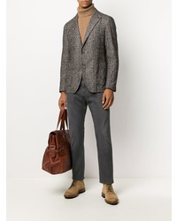 Blazer écossais gris foncé Tagliatore