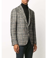 Blazer écossais gris foncé Tagliatore