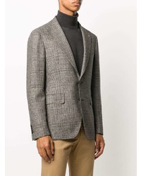 Blazer écossais gris foncé Tagliatore