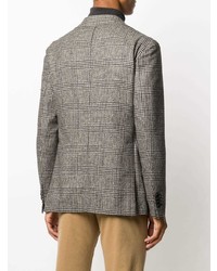 Blazer écossais gris foncé Tagliatore