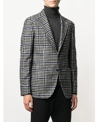 Blazer écossais gris foncé Tagliatore