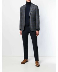 Blazer écossais gris foncé Corneliani