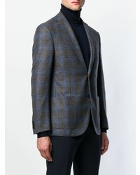 Blazer écossais gris foncé Corneliani