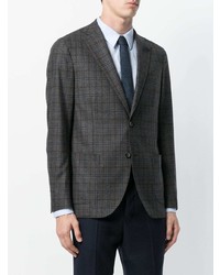 Blazer écossais gris foncé Lardini