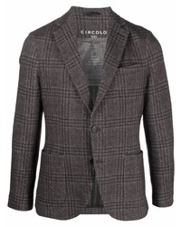 Blazer écossais gris foncé Circolo 1901