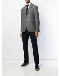 Blazer écossais gris foncé Lardini