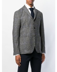 Blazer écossais gris foncé Lardini