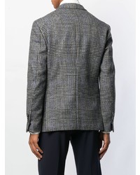 Blazer écossais gris foncé Lardini