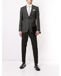 Blazer écossais gris foncé Cerruti 1881