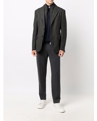 Blazer écossais gris foncé Corneliani