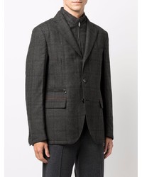 Blazer écossais gris foncé Corneliani