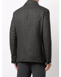 Blazer écossais gris foncé Corneliani