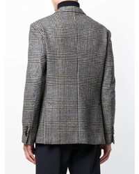 Blazer écossais gris foncé Lardini