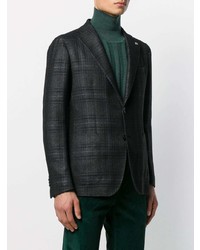 Blazer écossais gris foncé Tagliatore