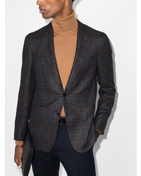 Blazer écossais gris foncé Canali