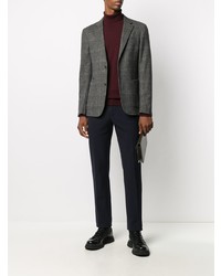 Blazer écossais gris foncé Z Zegna