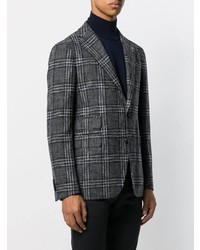 Blazer écossais gris foncé Tagliatore