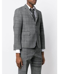 Blazer écossais gris Thom Browne