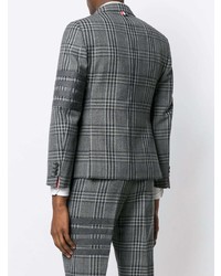 Blazer écossais gris Thom Browne