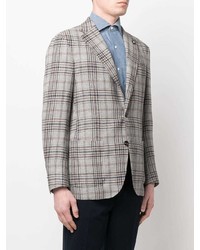 Blazer écossais gris Lardini