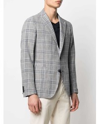 Blazer écossais gris Tagliatore