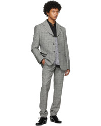 Blazer écossais gris Comme Des Garcons Homme Plus