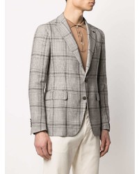 Blazer écossais gris Tagliatore