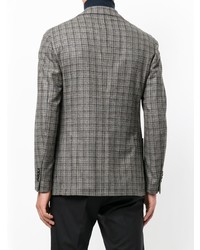 Blazer écossais gris Lardini