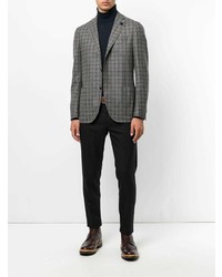 Blazer écossais gris Lardini