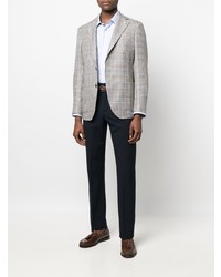 Blazer écossais gris Luigi Bianchi Mantova