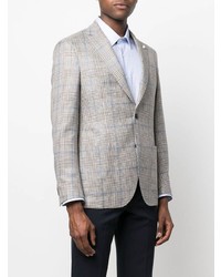 Blazer écossais gris Luigi Bianchi Mantova