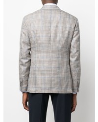 Blazer écossais gris Luigi Bianchi Mantova