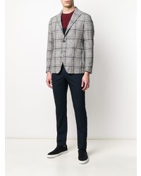 Blazer écossais gris Tagliatore