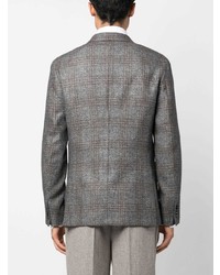 Blazer écossais gris Zegna