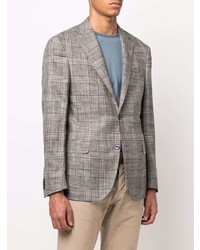 Blazer écossais gris Corneliani