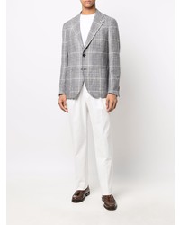 Blazer écossais gris Lardini