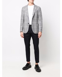 Blazer écossais gris Lardini