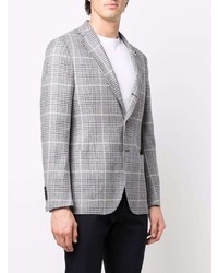 Blazer écossais gris Lardini