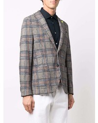 Blazer écossais gris Manuel Ritz