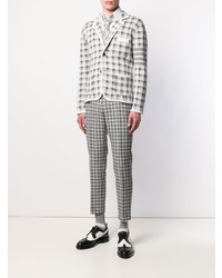 Blazer écossais gris Thom Browne