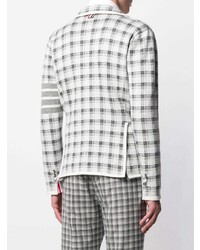 Blazer écossais gris Thom Browne