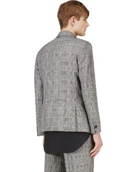 Blazer écossais gris