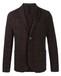 Blazer écossais marron foncé Harris Wharf London