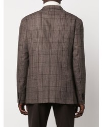 Blazer écossais marron Tagliatore