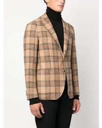 Blazer écossais marron Tagliatore