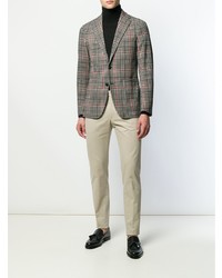 Blazer écossais marron Tagliatore