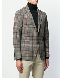 Blazer écossais marron Tagliatore